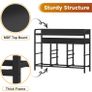 7-Drawer Fabric Chest Of Drawers for Bedroom - 4 Large and 3 Small Drawers with Handles, Storage Organizer with Open Shelf & Sturdy Metal Frame, Ideal for Living Room/Entryway (Deep Gray) Image 5