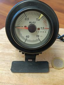 Genuine BLITZ Turbo Boost Gauge  Rare JDM Instrumentation