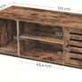 Industrial Style TV Stand with Shelves and Storage Cupboards Image 2