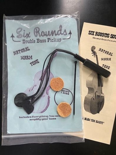 Double Bass 3/4 solid wood, bow & case + pickup