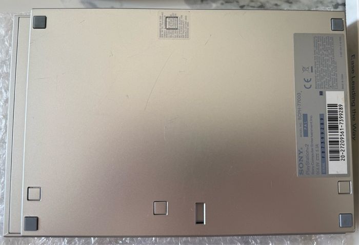 Sony PlayStation 2 PS2 Slim Satin Silver SCPH-77003 PAL