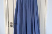 Vintage 1980/90s Wool Mix Blue Maxi Skirt Size 12