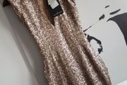 MISSGUIDED Gold Luxury Sequin Dress