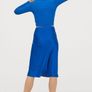 H&M midi satin skirt size 8 Image 2