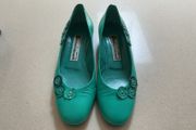 'Franco Visconti' women's green leather shoes