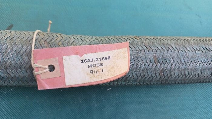 WW2 Original Supermarine Spitfire Oil Hose 26AJ/21868 (Dated 1944)