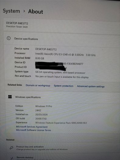 Dell Precision Tower 3420