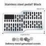 Auto Foot Rest Pedal Plate Floor Carpet Mats Non-slip Stainless Heel Pad For Truck Suv Black Beige Brown Car Accessories Image 2