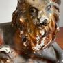 2 antique mantel piece lions Image 3