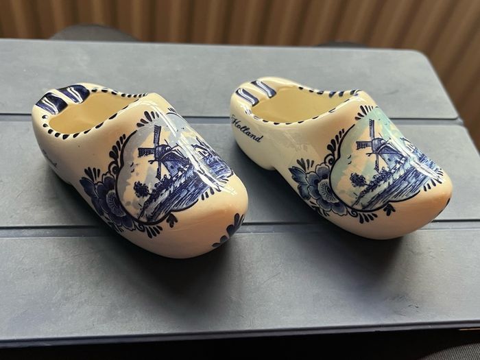 Vintage Delft Blue Ashtrays
