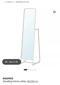 Large standing mirror