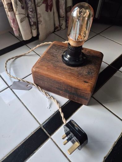 Vintage style handmade industrial lamp