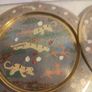 Set Of 2 Light Brass Safari Hanging Wall Plates. Image 2