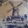 Vintage Mastricht Dutch Heavy Blue &White Platter Image 3