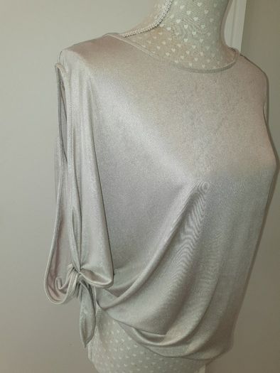 Next silver colour cold shoulder top uk8 bnwot