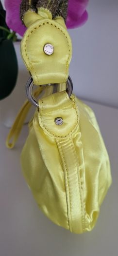 KAREN MILLEN Lime Pouchette with jewelled handle - Rrp 95 (New)