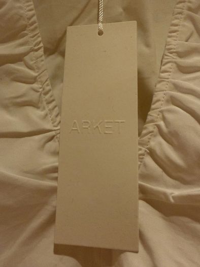 Arket women's white dress 100% cotton