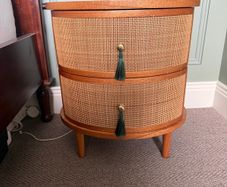 Oliver Bonas Kinship Rattan Bedside Table