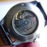 Winner Automatic Watch Skeleton Back Silvertone Red Dial Date Black Band Works Image 10