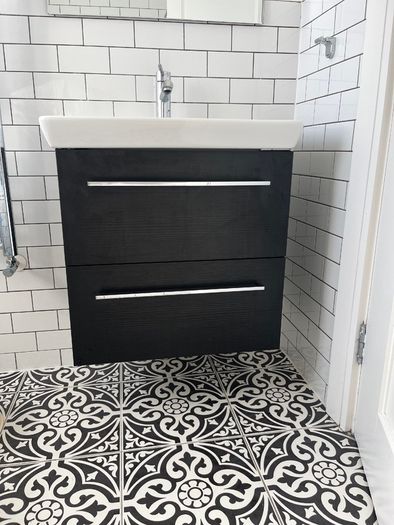 Bathroom vanity and sink