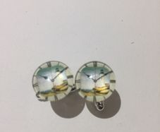 Clock glass cufflinks