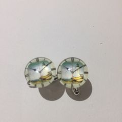 Clock glass cufflinks
