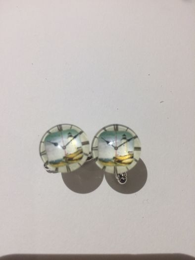 Clock glass cufflinks