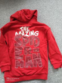 NEW.Spider Man boys jumper/hoodie .Age 6/7