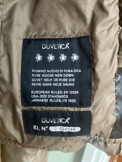 DUVETICA Muted Green Quilted Down Puffer Jacket / IT 42