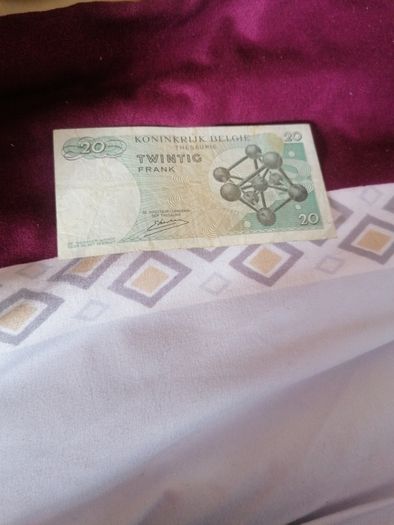1964 Belgium 20 Francs Banknote