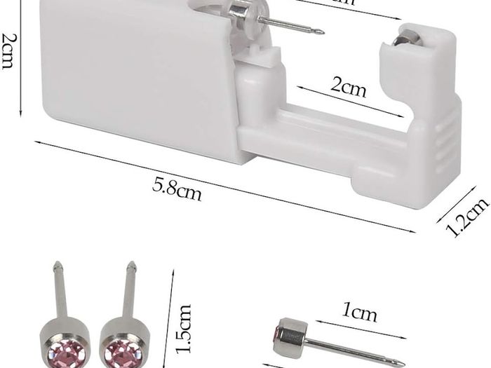 NEW SALE | 12 Packs Ear Piercing Gun Kit Self Ear Nose Piercing Gun Kit, No Pain Safety Nose Piercing Gun Kit