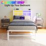 Single Bed Frame with Headboard&LED Lights Image 9
