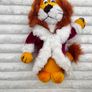Vintage PMS Plush Stuffed Toy LION King Stuffed Animal  approx. 10" TUsed Please see photos Image 5