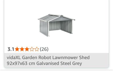 Robot mower garage
