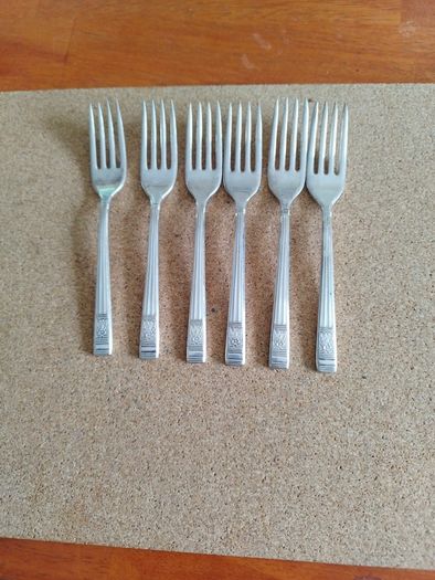Silver plated dessert forks