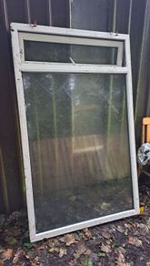 Large double galzed window (damage)