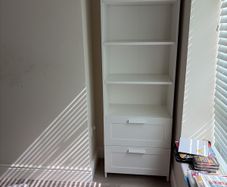 bookshelf brimnes Ikea with drawers