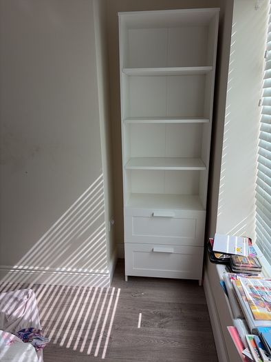 bookshelf brimnes Ikea with drawers