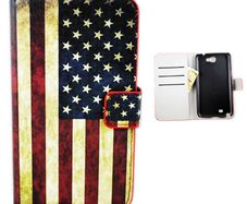 Leather Card Wallet Cover Case Skin For Samsung Galaxy Note 2 II N7100