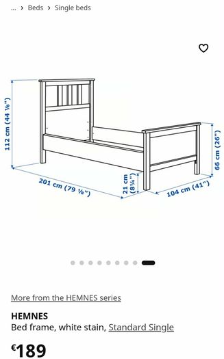 IKEA Hemnes single bed