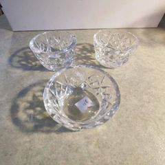 WATERFORD Crystal - Finger Bowl - 2 3/4" diameter  they at  10.00 euro each  or all 3 for  28.00 euro   No45 and  No.46  No47