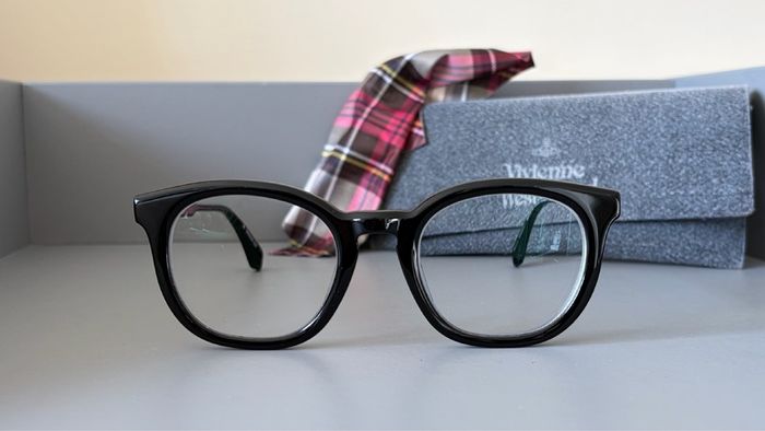 Vivienne Westwood black acetate round frame glasses eyeglasses