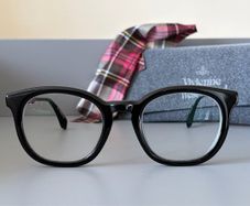 Vivienne Westwood black acetate round frame glasses eyeglasses