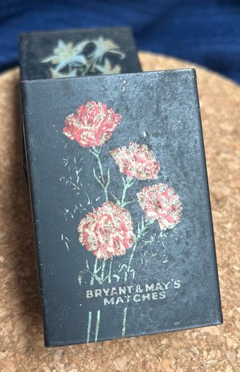Pair of Antique Bryant May Match Box Covers/Holders