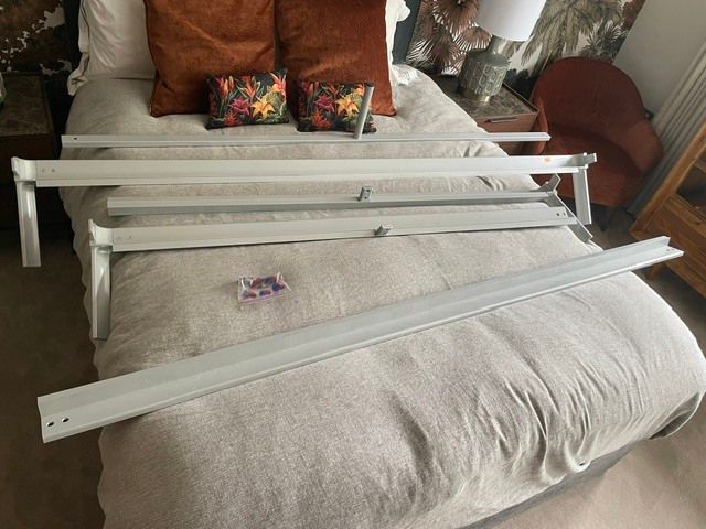 Designer Extra Long King Bed + Memory Foam Mattress
