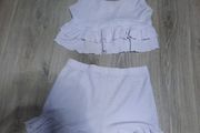 lilac matching top and shorts set