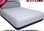 AIR Bed Deluxe - Self-Inflating Airbed with Custom Fitted Sheet Included - Great Guest Bed, Camping Mattress - Built-in Pump & Headboard - Available in UK Single, Double & King - Double Size (FREE POSTAGE)