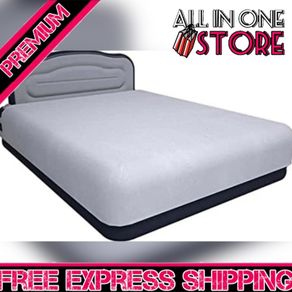 AIR Bed Deluxe - Self-Inflating Airbed with Custom Fitted Sheet Included - Great Guest Bed, Camping Mattress - Built-in Pump & Headboard - Available in UK Single, Double & King - Double Size (FREE POSTAGE)