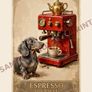 Dachshund Coffee Prints A5 A4 A3 - 6 Designs - Citywest SC - 250gsm Matte - Sausage Dog Image 7