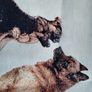 Tapestry panel with German Shepherd NEW, perfect for pillow Image 2